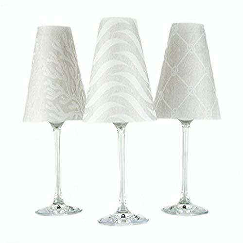 di Potter Wine Glass Shades, Set of 6, Caribbean Whitewash