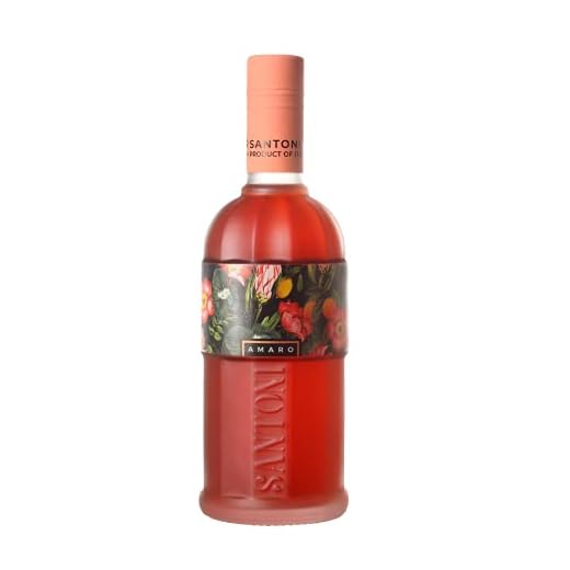 AMARO Santoni | 16% | 0,5 L | Premium Bitter Likör aus Italien | fruchtig-bitterer Aperitif aus Italien mit Rhababer Bitterorange & Irisblüte, die Basis für Spritz & Cocktails
