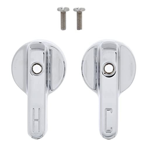 Empire Faucets Bathtub Faucet Handles - Chrome Replacement Bathtub Faucet Knobs - 17Pt Broach Metal Lever Shower Handles #TOP2