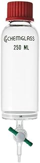 Chemglass CG-1862-02, Peptide Synthesis Solid Phase Luer Vessel, Medium Frit, GL 25 Thread, 25mL Capacity