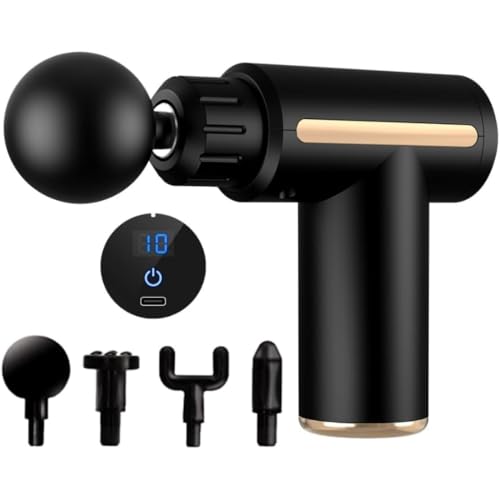 Massageador Elétrico Pistola Massagem Ponteiras e Variação de Velocidades- Linha Premium