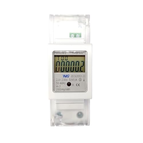 Compteur d'énergie monophasé 65A pour mesurer précisément la consommation d'une ligne