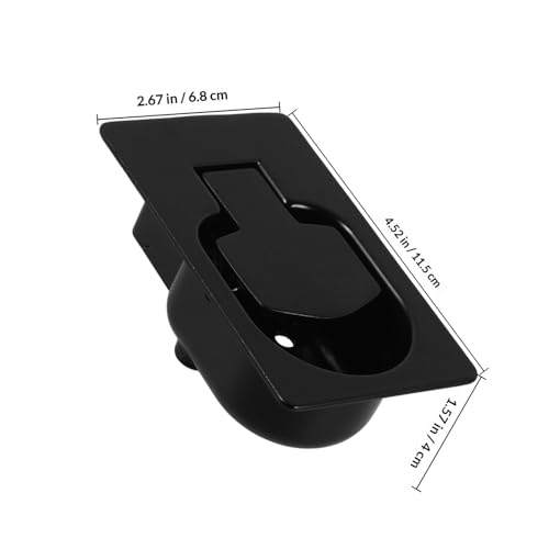 SKISUNO 黒色アルミニウム合金製 リクライニングハンドル 交換用プル操作ハンドル ソファチェア用 滑らかな表面仕上げ 快適な触り心地 [2]