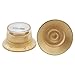 Musiclily Metric Top Hat Bell Knobs 2 Volume and 2 Tone Control Knobs Set for Epiphone Les Paul LP Electric Guitar Replacement, Gold with Silver Reflector (Set of 2T2V)