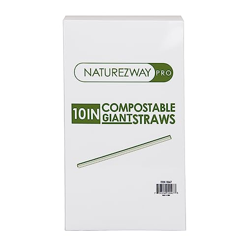 NatureZway Pro (3,000 Pack) Giant Straws (10.25