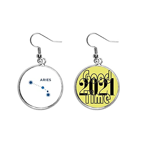 Pendientes de Aries constelación de diseño exclusivo en joyería fina zodiacal de la suerte