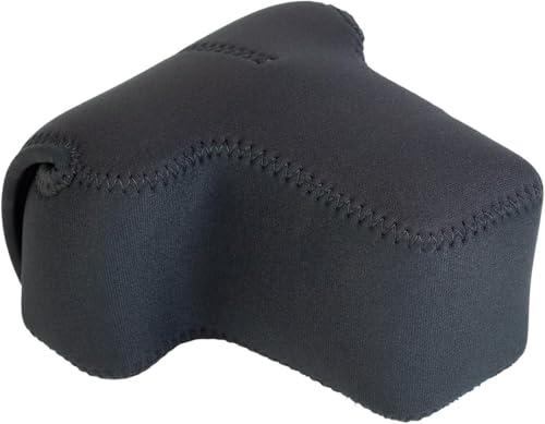 Funda neopreno suave para cámara digital compacta negra miniatura 1