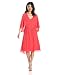BCBGMAXAZRIA Women's Brittni Kimono-Sleeve Dress with Cape