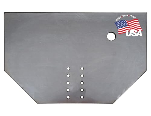 Buyers Products 1809043 Fabricator Pintle Mount Hitch Plate, 5/8" Thick x 22.50" Height x 34.50" Wide, Two Weld-On Gussets, Cut Out Trailer Connector, Includes 2 D Rings w/Bracket