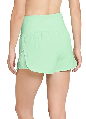 Jockey Women's Activewear Woven Stretch 2.5" Short, Soft Mint, 2Xl #TOP2