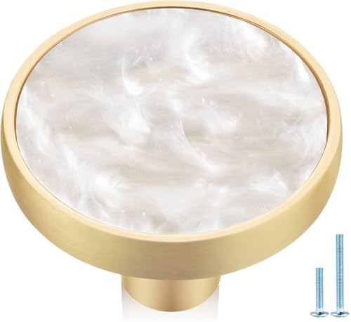 Jasluna Pearl and Gold Knobs