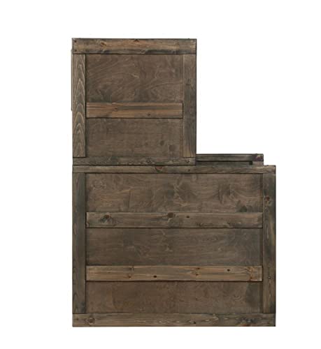 Coaster Home Furnishings Co- Wrangle Hill Collection Stairway Chest, Gun Smoke #TOP6