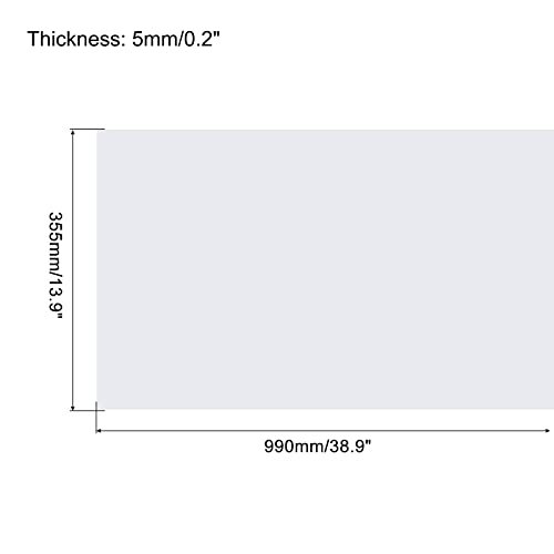 Image of uxcell EVA Foam Sheets White 38.9 Inch x 13.9 Inch 5mm Thickness for Crafts DIY