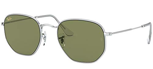 Image of Ray-Ban Men-Women Wrap-Around Sunglasses Grey Frame Green Lens Medium