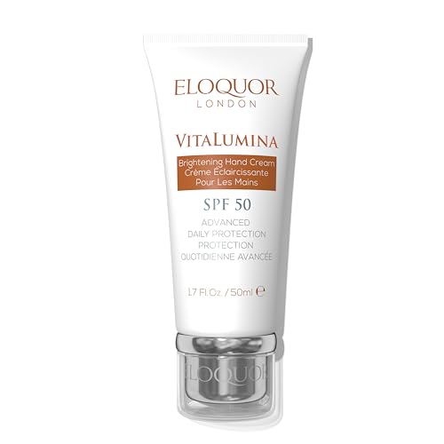 Eloquor London VitaLumina Brightening Hand Cream, SPF 50 Advanced Daily Protection, 50ml