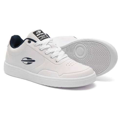 Tênis Mormaii Urban Stance Casual Masculino Original (Branco-Azul, BR, Adulto, Numérico, 36)