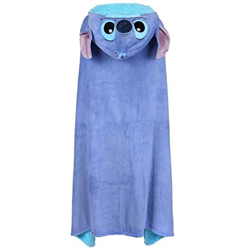 Manta Stitch Disney azul para tardes de sofá y cama infantil 6