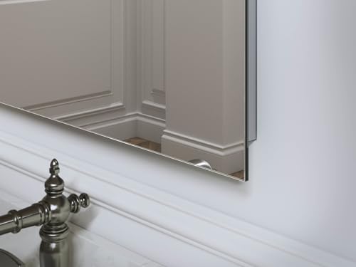Kohler 36540-NFC-NA Verdera® Medicine Cabinet, Arched Design, Left-Hinged, Frameless Mirror Medicine Cabinets, Mirrored Interior, Adjustable Glass Shelves, 20 in. W x 34 in. H, Rustproof Aluminum by Kohler - Image 7