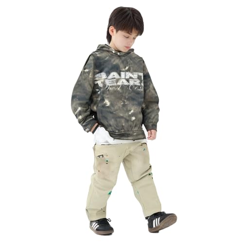 Image of Saint Tears Boys Camo Hoodies Vintage Sweatshirt Pullover Casual Crew Neck Kids Hoodie Graphic Print Hooded (2-7 Years)