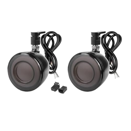 Clignotants de moto ambre 12V en aluminium pour Sportster 883 et Dyna