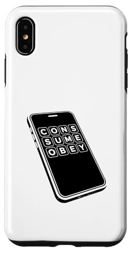 Conume Obey Dystopian Phone Doom Scrolling�f�W�^���J���g�B �X�}�z�P�[�X iPhone XS Max �p