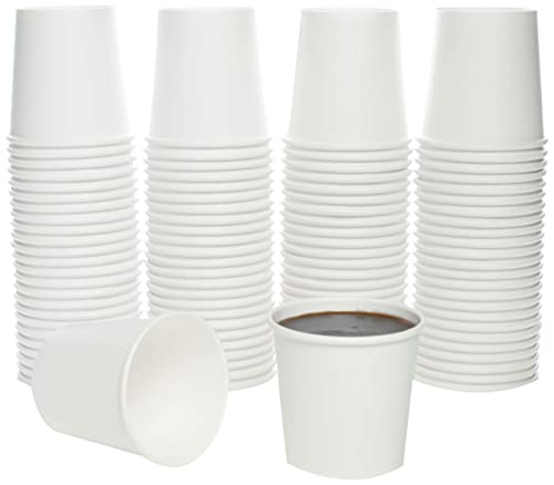 VERSAINSECT r Hot Coffee Cup for Espresso, Nespresso, Lavazza, Sampling Cup 100 Pack (White)