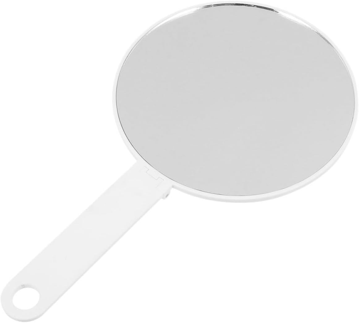 CHILDWEET White Foldable Desktop Makeup Mirror with High Definition Glass