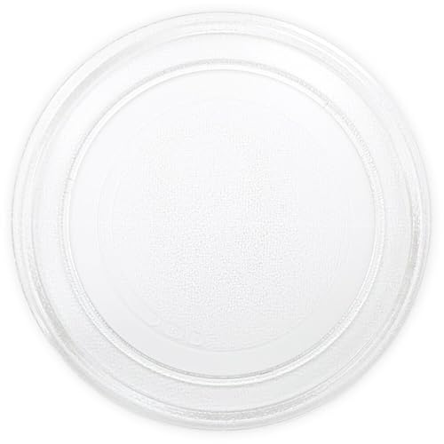 Plateau universel pour micro-ondes Ø 245 mm | Ancre lisse | Plateau en verre, compatible avec...