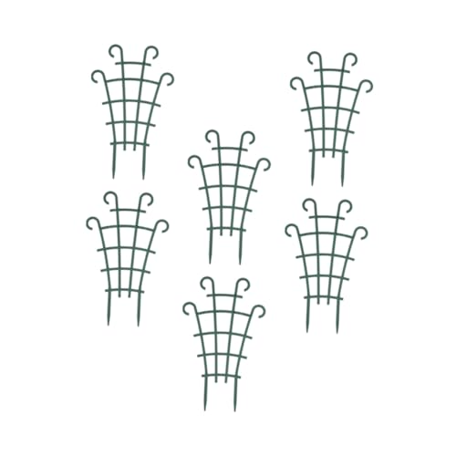 LOORGVEL 6個 植物爬藤支架 耐久性のあるポット花支柱 滑らかな仕上げ で をしっかりサポート ガーデン用クライミングフレーム