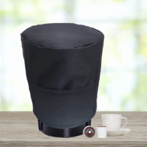 Image of Coffee Maker Machine Cover Dust Proof, Water Proof, Washable Cover Compatible With Pockets. Protect Your Machine from Dust Water and Scratches - Black