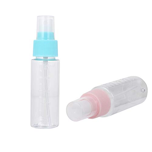 Exceart 6 frascos de spray vazios de plástico pequeno recarregável frascos de pulverização de névoa