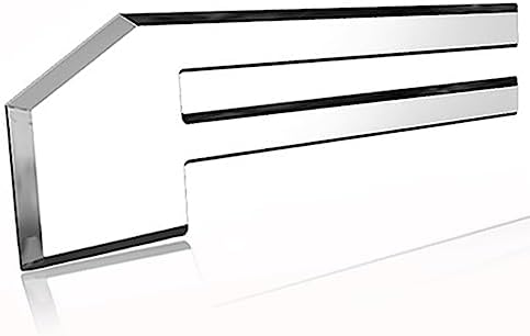 Tailgate Insert Letters Rear Emblems, Plastic Inserts with 3M Adhesive 3D Raised Backing Replacement for 2020 2019 2018 Car Letter Decal - Chrome Silver