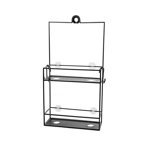 Umbra Cubiko Shower Caddy (Black) With Two Large Shelves And Mounting Clip (2-Pack) #TOP7