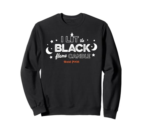 Sweatshirt Halloween Disney Hocus Pocus avec motif bougie de la flamme noire