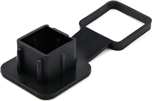 Trailer Hitch Cover Plug Cap Insert Fits 2" Receivers Black Receiver Tube Hitch Plug for RV SUV and Cars by Cenipar