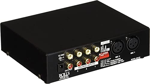 ROLLS MX153 Mix Mate Mixeur Demi-Rack Entrée XLR RCA Audio Pro