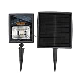 Gama Sonic Pro-Dual Color Waterproof Solar Flood Lights, Outdoor Black Cast Aluminum with 4 Easy Mounting Options, Landscaping Lighting for Yard, Garden & Pathway