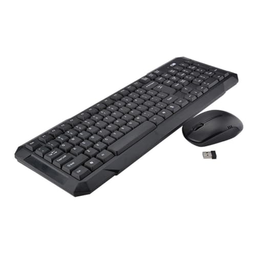 Combo de teclado y ratón inalámbrico con ahorro inteligente de energía para oficina y hogar