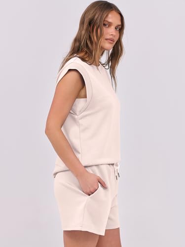 Image of ANRABESS Two Piece Sets for Women 2026 Summer Short Lounge Set Casual Beach Vacation Outfits Spring Sweatsuits Tracksuit