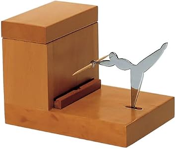 Alessi Officina Toothpick Holder, Brown