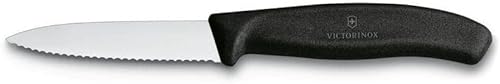 Vista 7 de Victorinox Swiss Classic - Cuchillo de pelar con borde recto (3.25 pulgadas), Dentado Negro