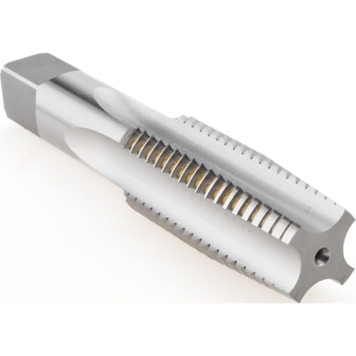 Hertel Tap Set, 1-1/8-7 UNC, 4 Flute, High Speed Steel, Bright Finish, 5-7/16