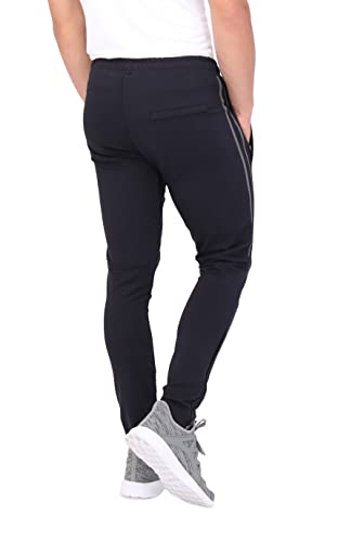 SCR Mens Sweatpants Tall Length 36 Inch Inseam. 31Wx36L Mens Joggers with Zipper Pockets and Drawstring Elastic Waist (Midnight Black)