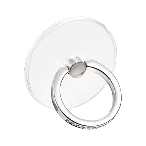 sourcing map Transparent Phone Ring Holder Cover
