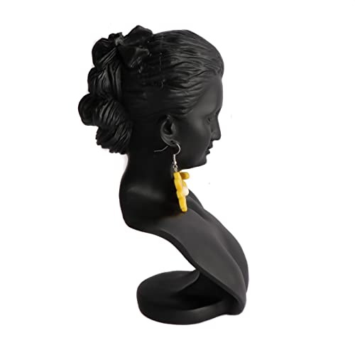 Homeanda Black Resin Jewelry Display Bust Jewelry Holder Necklace Display Organizer Pendant Tray Jewelry Tower For Counter Show Home Use(Black) #TOP2
