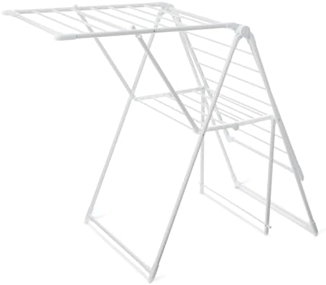 Amazon Basics Séchoir à Linge, Pliable, en métal, à Deux Ailes, 1...