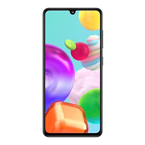 Samsung Galaxy A41 Smartphone débloqué (Super AMOLED - Double SIM - 4 Go RAM, 64 Go ROM - Android 10.0) Noir