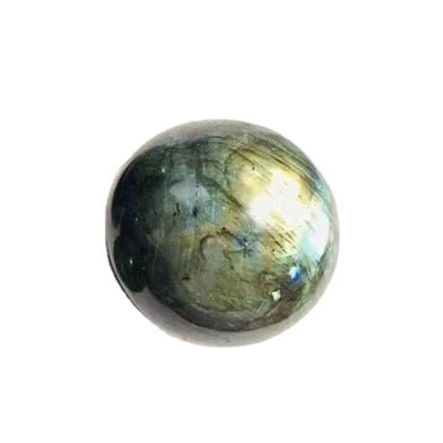 Boule labradorite 40mm pierre naturelle objet deco salon avec socle - 7