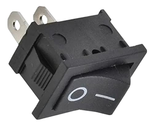 KCD1-101 Chave Interruptor Gangorra 2 Posições Preta
