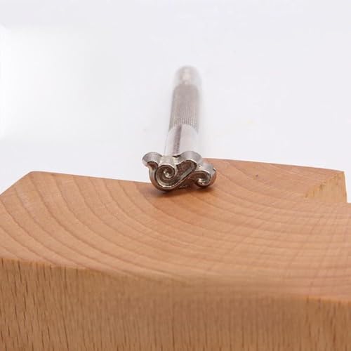 UUBHE Herramientas de punzonado Impresas para artesanía de Cuero, Herramienta de Grabado y Estampado de Cuero de Vaca para Coser a Mano